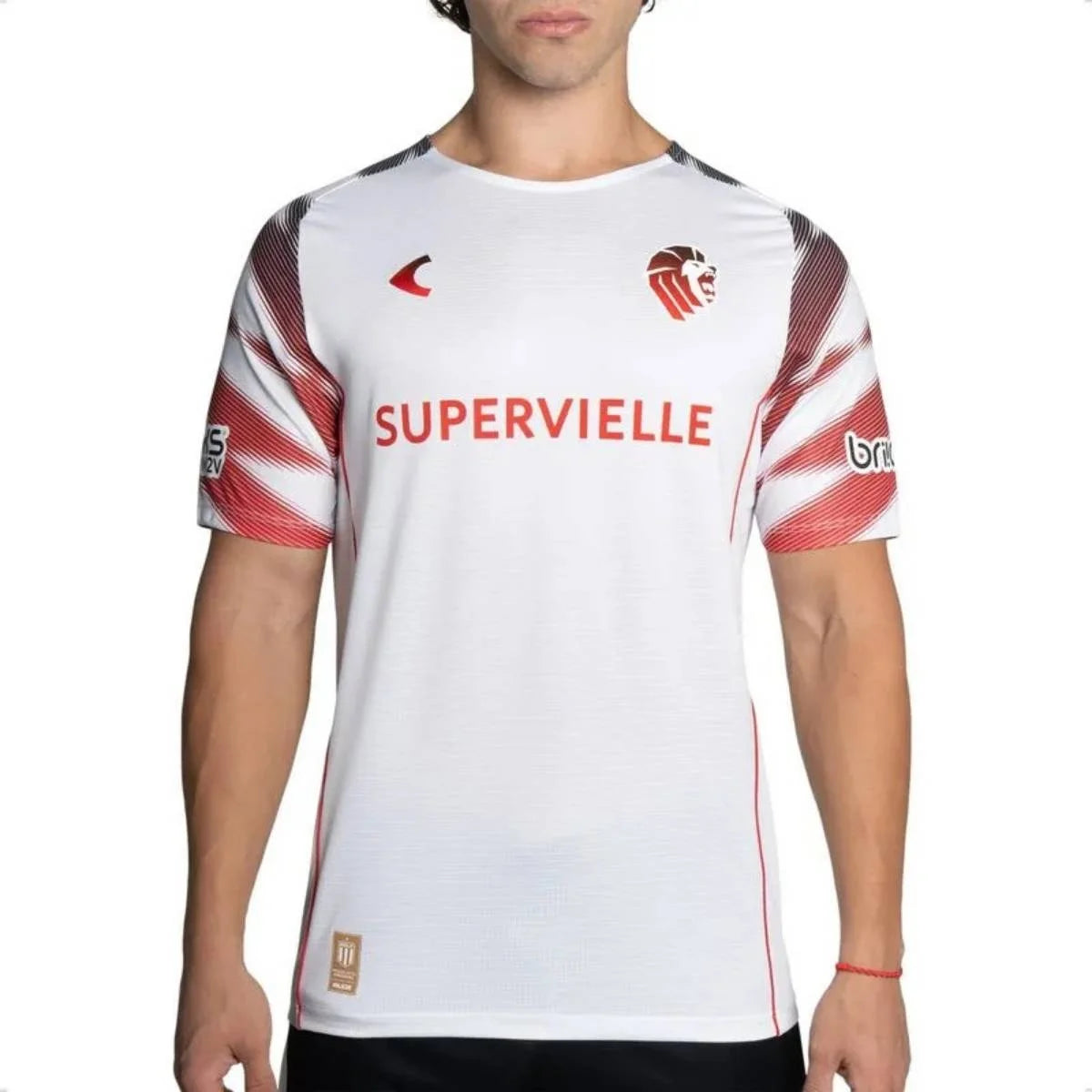 Estudiantes Away 26/27 Torcedor Ruge - Branco e Vermelho