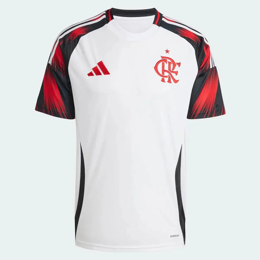 Flamengo Away 25/26 Torcedor Adidas Masculina - Branco