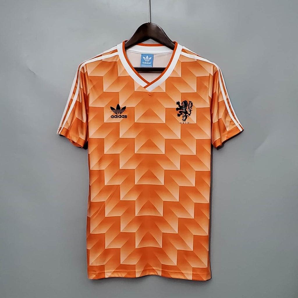 Holanda Home Retrô 1988 Adidas - Laranja