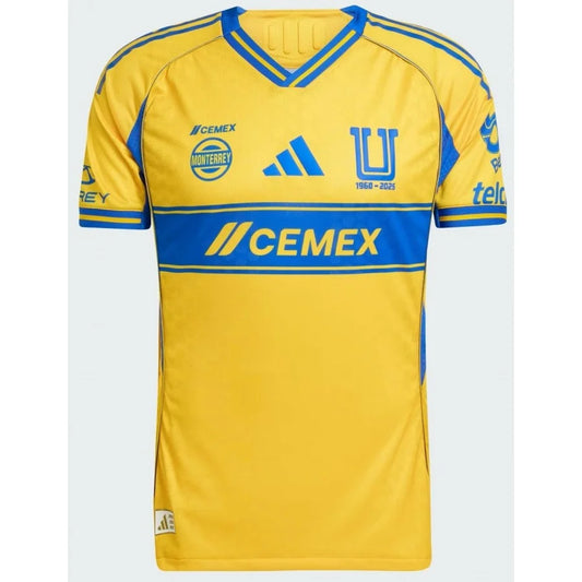 Tigres Home 25/26 Torcedor Adidas Masculino - Amarelo