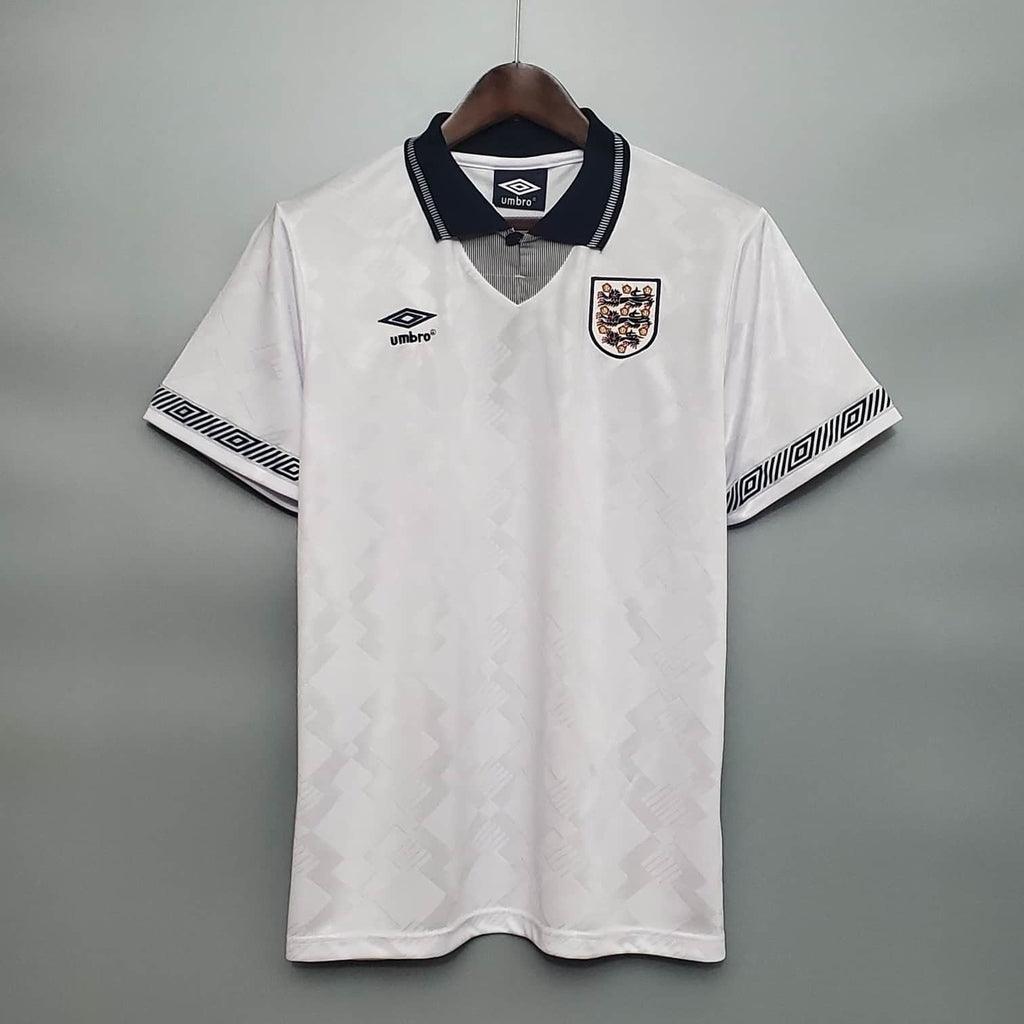 Inglaterra Home Retrô 1990 Umbro - Branca