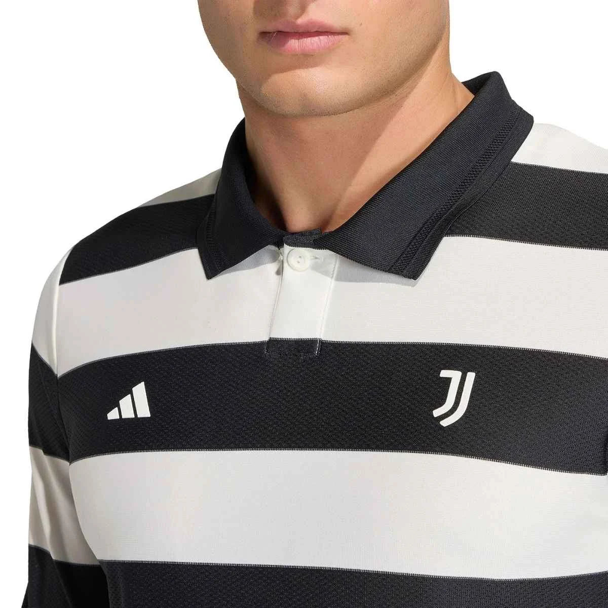 Juventus Fourth Manga Longa 25/26 Torcedor Adidas  - Preto e Branco