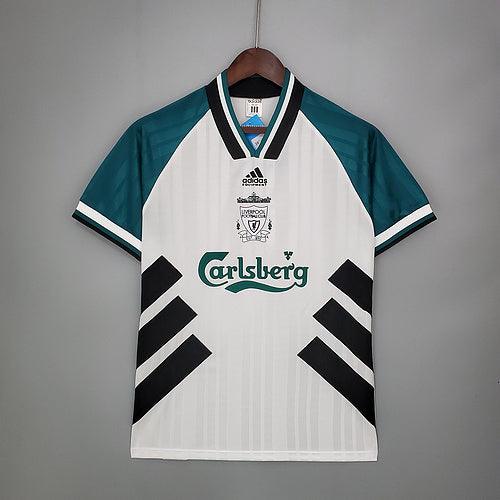 Liverpool Away Retrô 93/95 Adidas - Branca e Verde