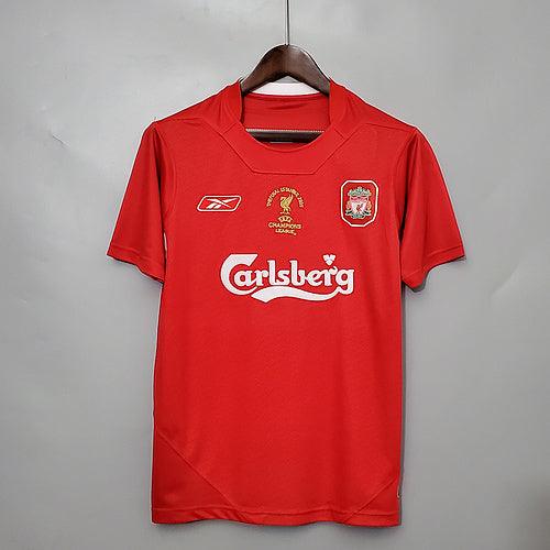 Liverpool Home Retrô 2005  Reebok - Vermelha