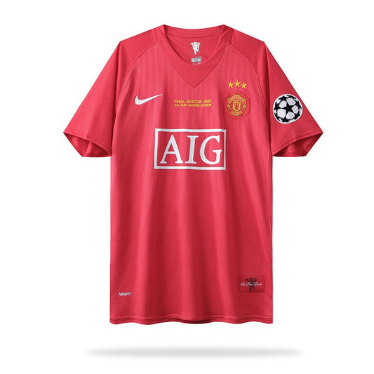 Manchester United Home 07/08 Retrô Nike - Vermelho