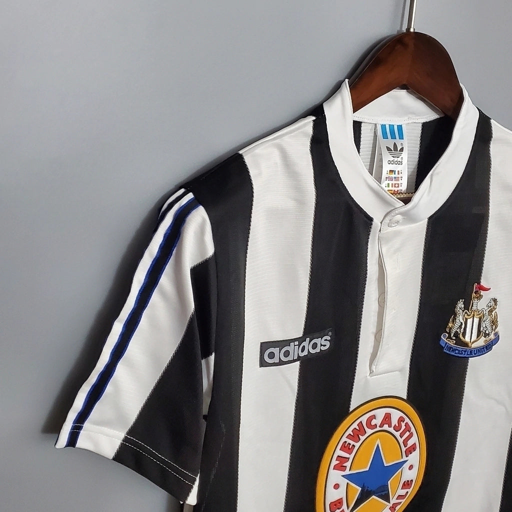 Newcastle Home Retro 97/99 Adidas - Preto e Branco