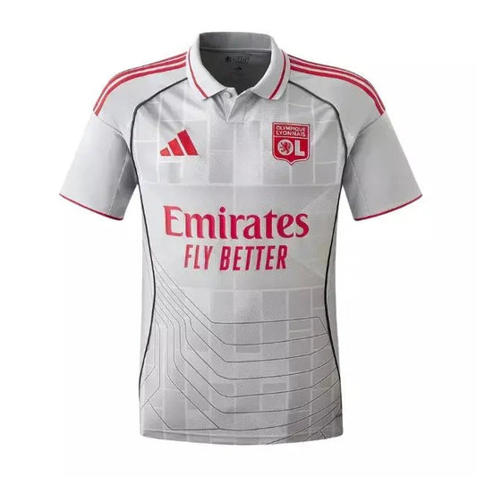 Lyon Third 25/26 Torcedor Adidas - Cinza