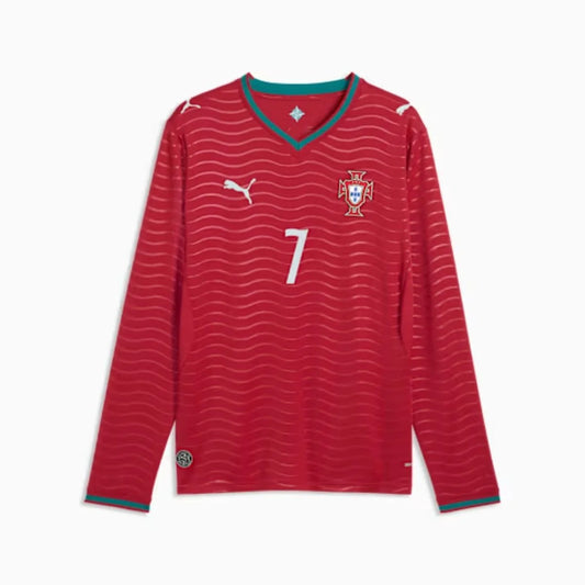 Portugal Home Manga Longa 26/27 Masculina Torcedor Puma - Vermelha
