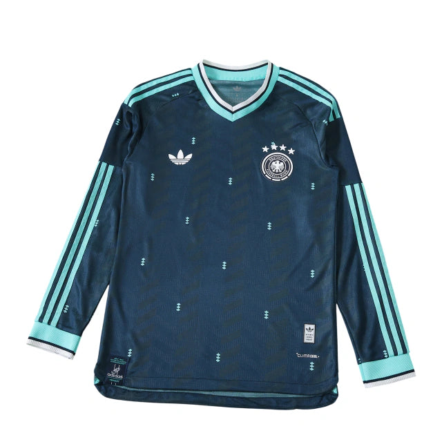 Alemanha Away Manga Longa 26/27 Jogador Masculino Adidas - Verde