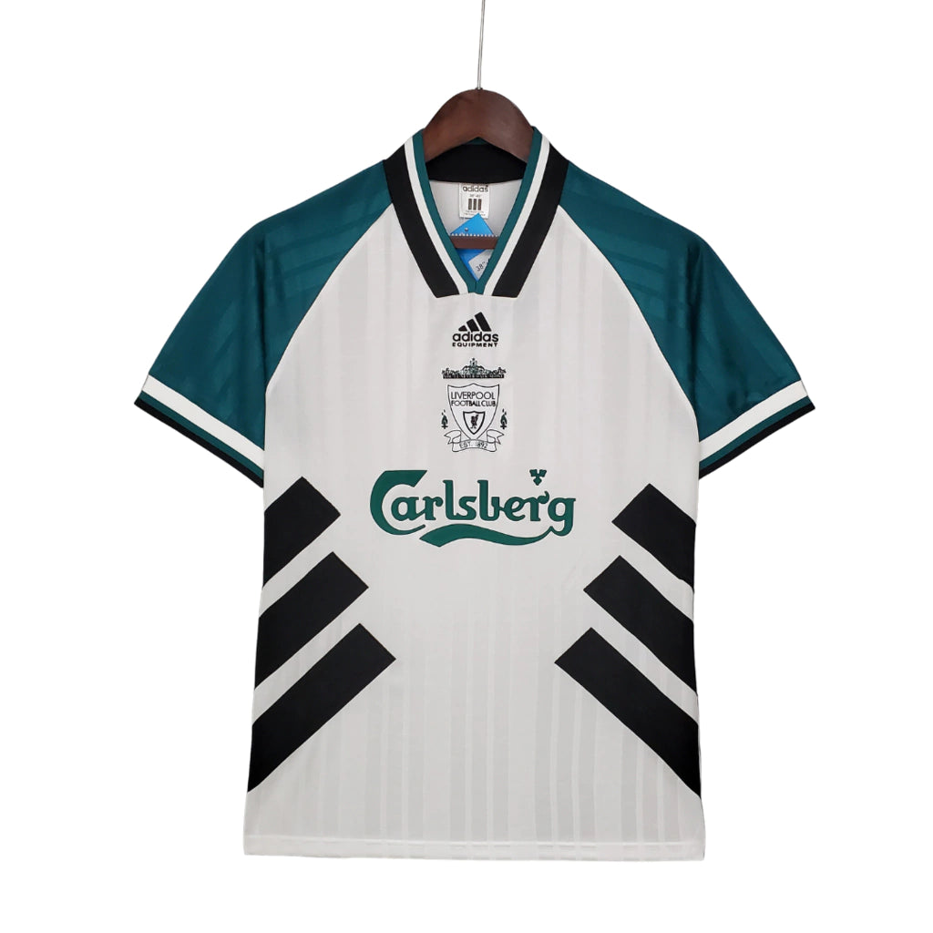 Liverpool Away Retrô 93/95 Adidas - Branca e Verde