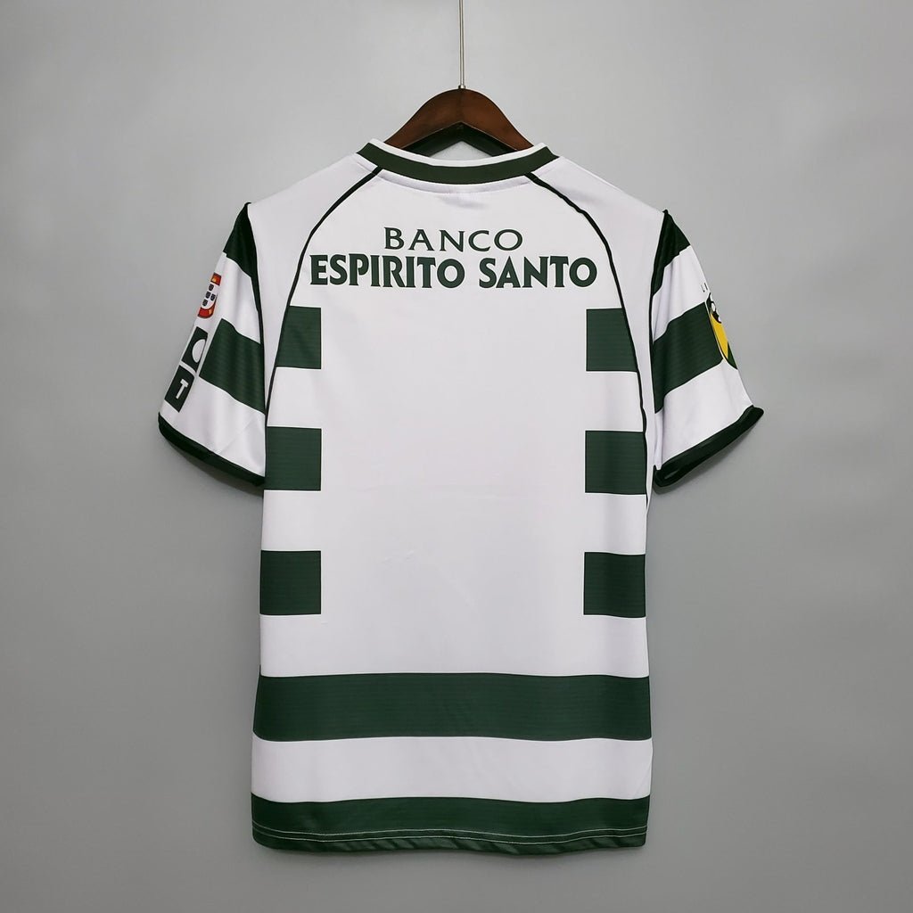 Sporting Home Retrô 02/03 Reebok - Verde e Branco