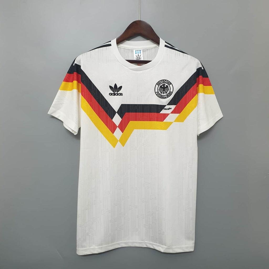 Alemanha Home Retrô 1990 Masculino Adidas - Branca