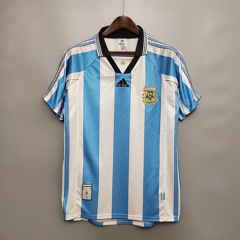 Argentina Home Retrô 1998 Adidas - Azul e Branca