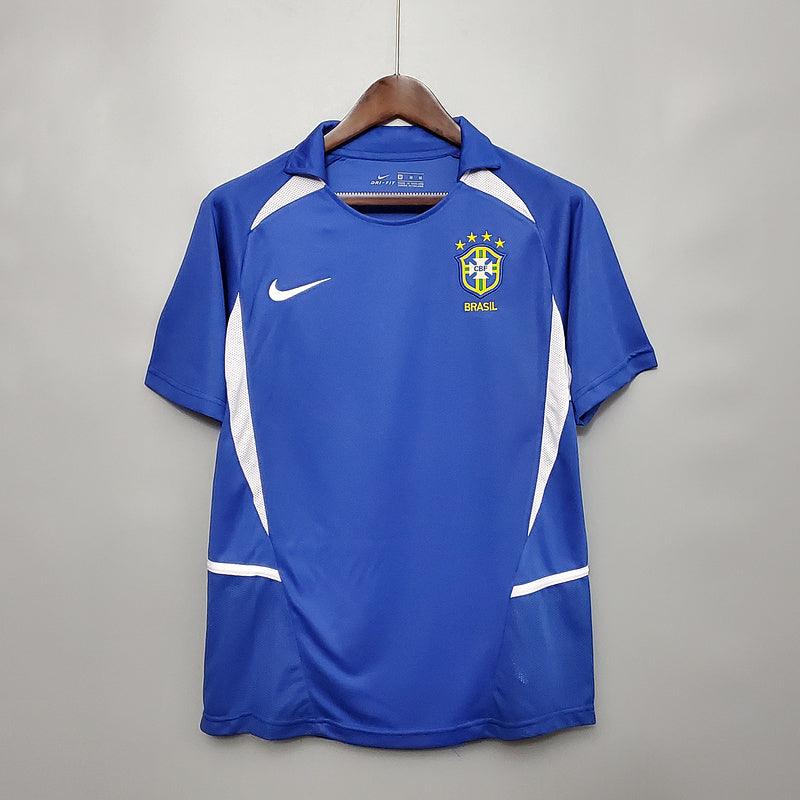 Brasil Away Retrô 2002 Nike - Azul