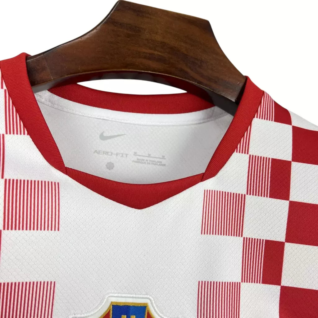 Cróacia Home 26/27 Masculino Torcedor Nike - Branca e Vermelha