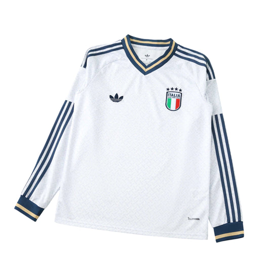 Italia Away Manga Longa 26/27 Masculina Torcedor Adidas - Branca