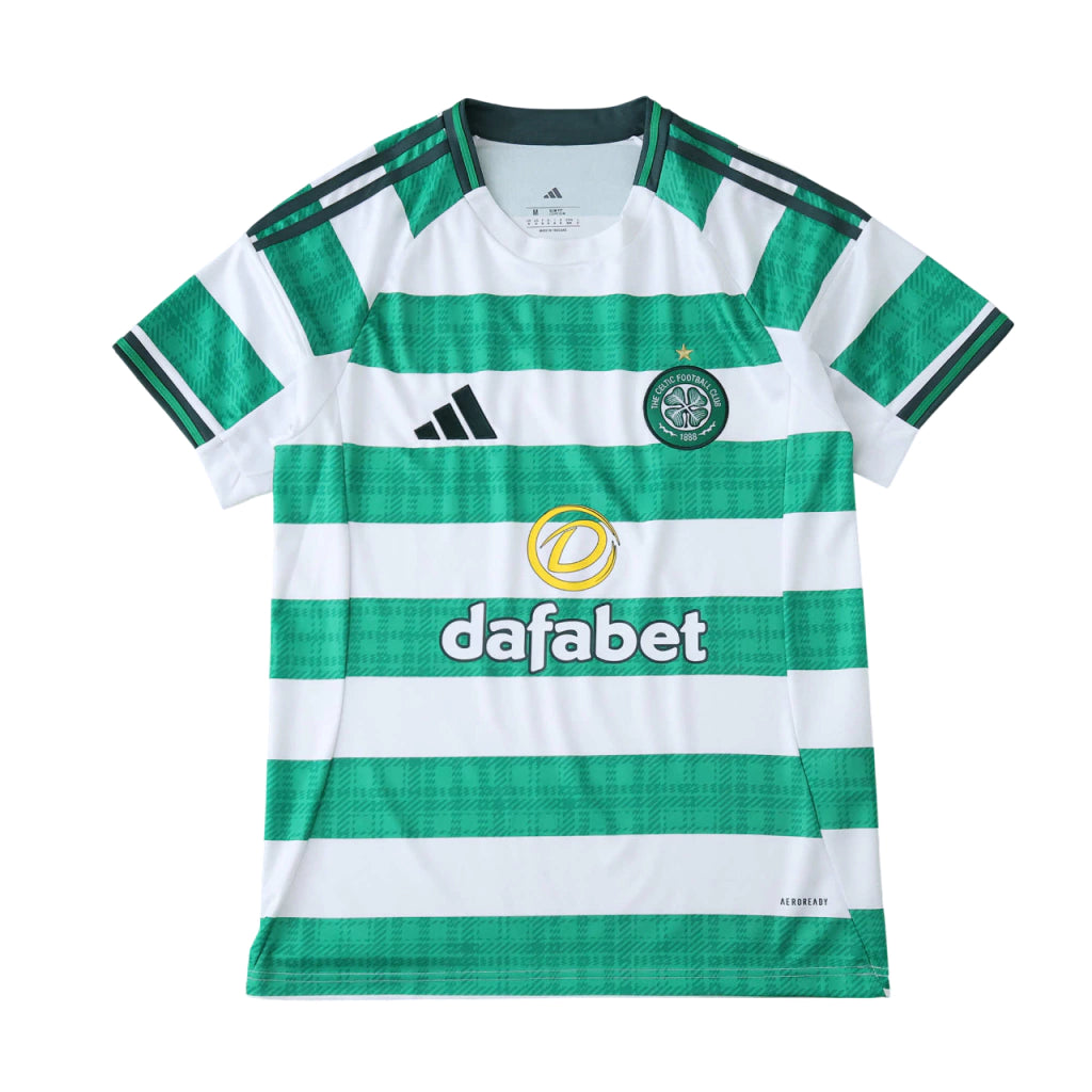 Celtic Home 25/26 Torcedor Adidas Masculina - Branco e Verde