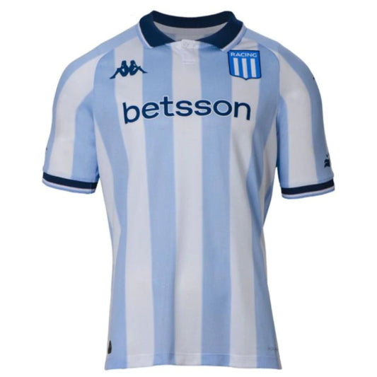Racing Home 25/26 Torcedor Kappa - Azul Claro e Branco