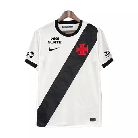 Vasco Away 26/27 Torcedor Com Patrocínios Nike - Branca e Preta