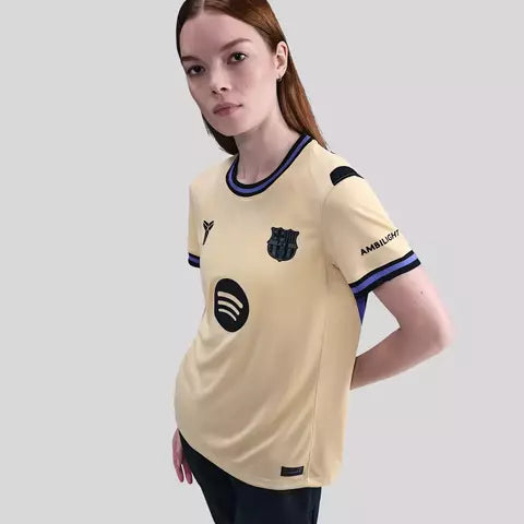 Barcelona Away 25/26 Feminina Nike/Kobe - Bege