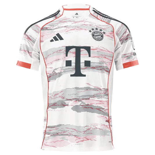 Bayern De Munique Away 25/26 Torcedor Adidas - Branca e Cinza