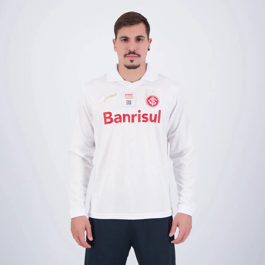 Internacional Away 2006 Retrô Manga Longa - Branca
