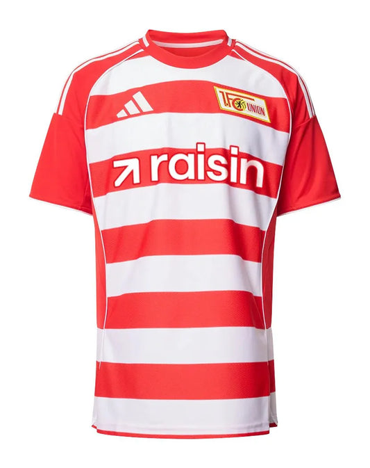 Union Berlin Home 25/26 Torcedor Adidas - Branca e Vermelho