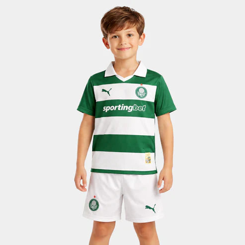 Kit Infantil Palmeiras Fourth 25/26 - Verde e Branco
