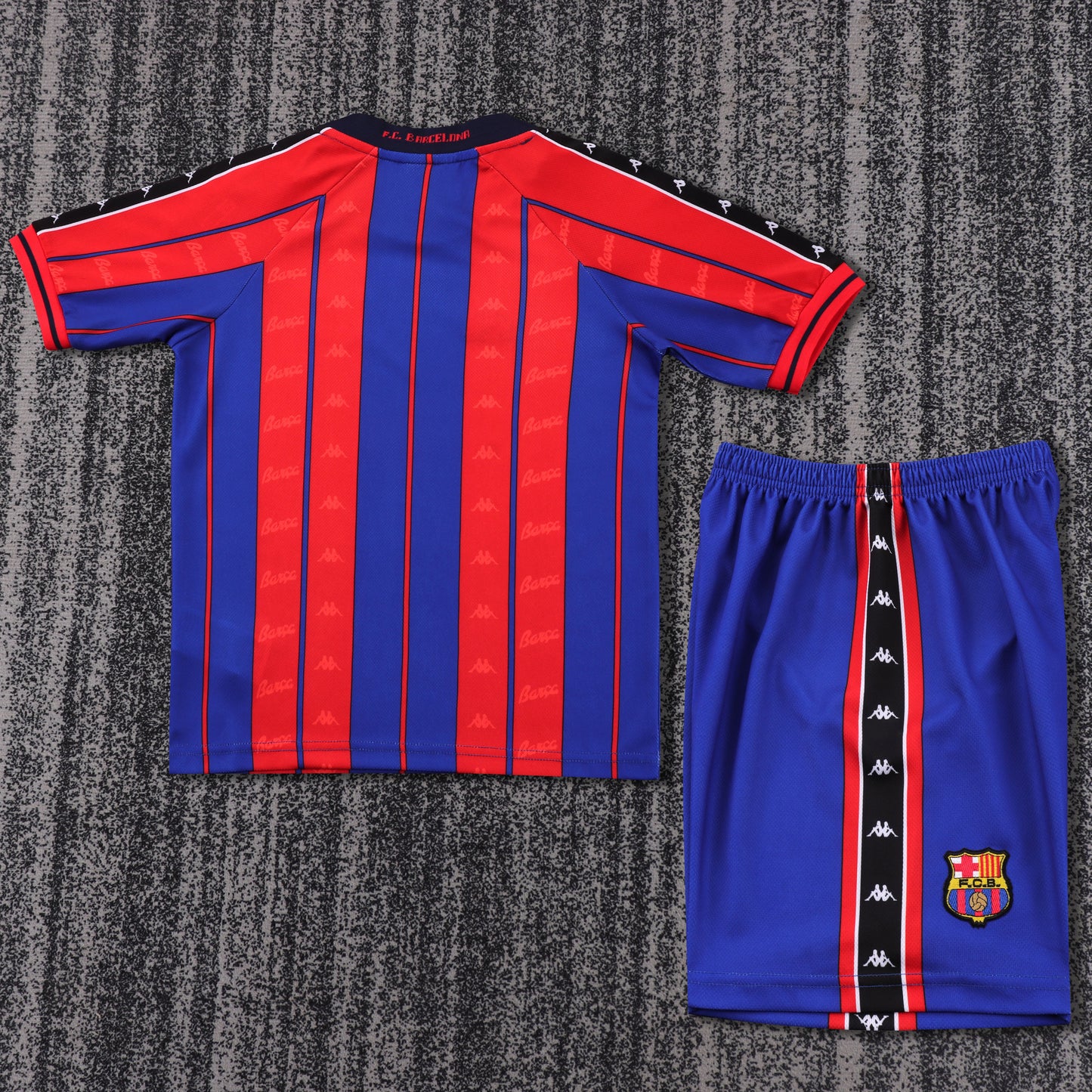 Kit Infantil Barcelona Home Retrô 97/98 - Grená
