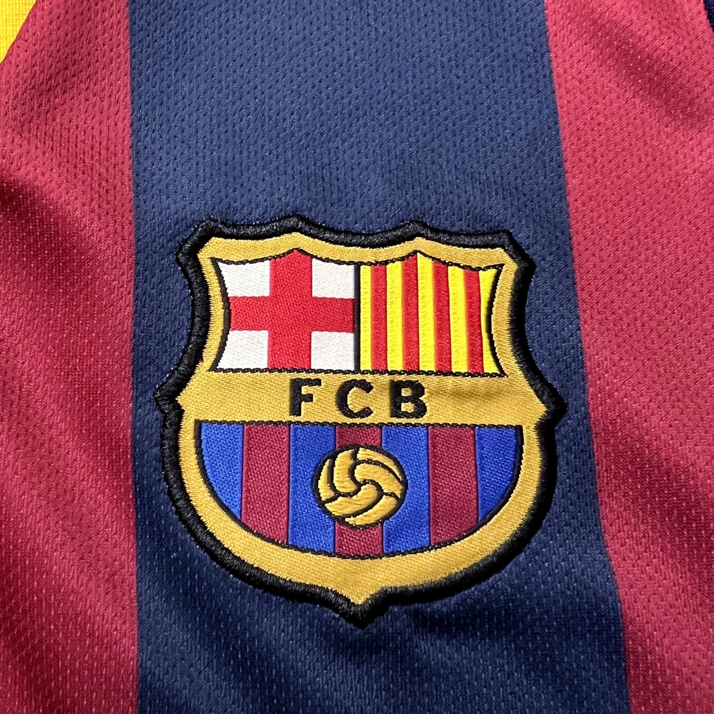 Kit Infantil Barcelona Home Retrô 14/15 - Grená