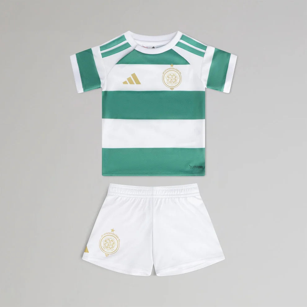 Kit Infantil Celtic Home 26/27 - Branco e Verde
