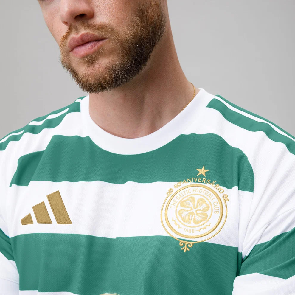 Celtic Home 26/27 Torcedor Adidas Masculina - Branco e Verde