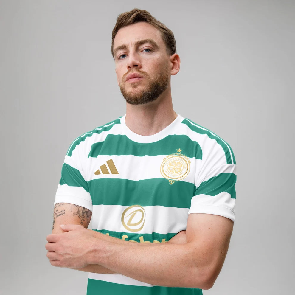 Celtic Home 26/27 Torcedor Adidas Masculina - Branco e Verde
