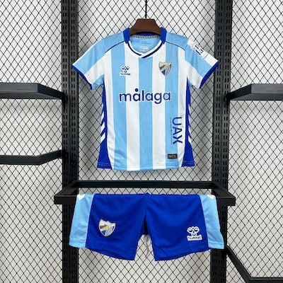 Kit Infantil Malaga Home 25/26 - Branco e Azul