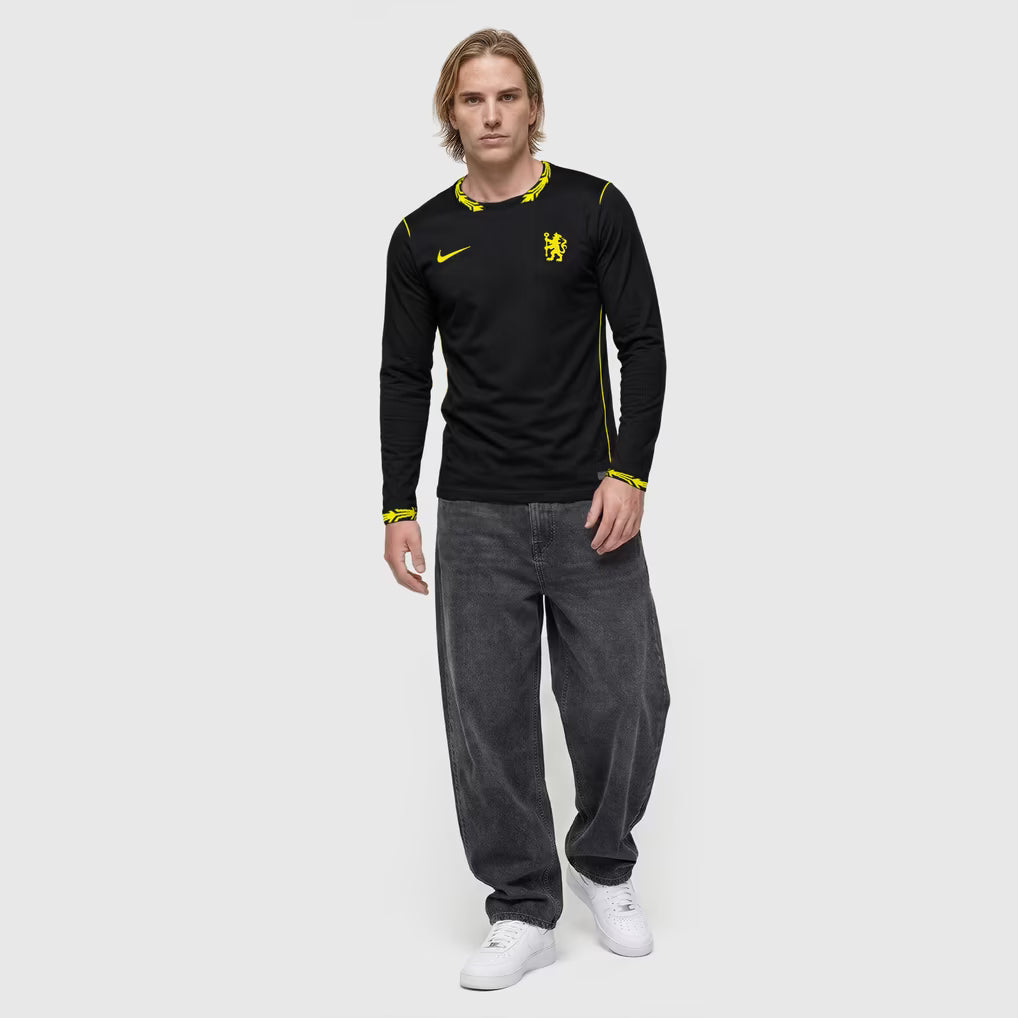Chelsea Away Manga Longa 26/27 Torcedor Nike - Preta