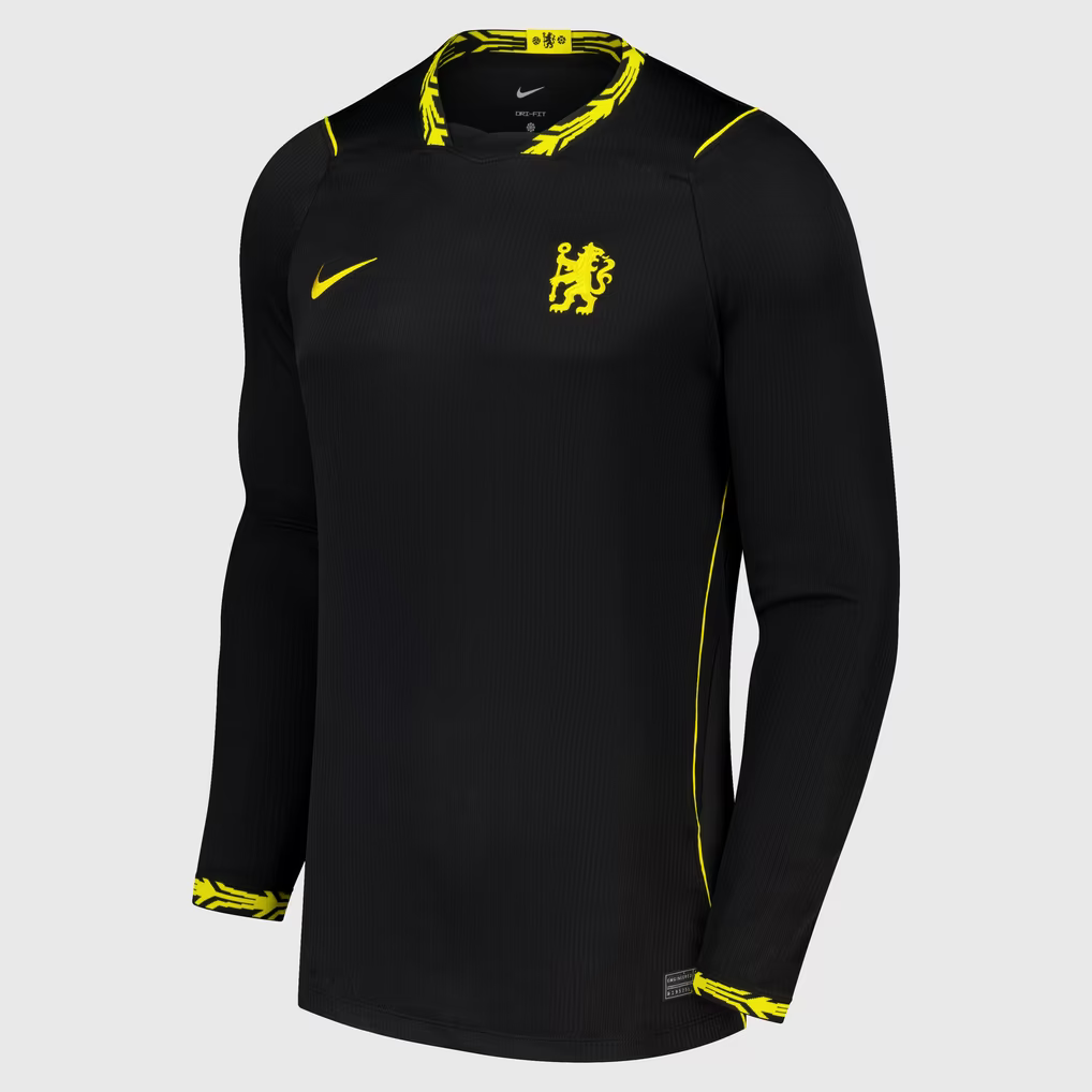 Chelsea Away Manga Longa 26/27 Torcedor Nike - Preta