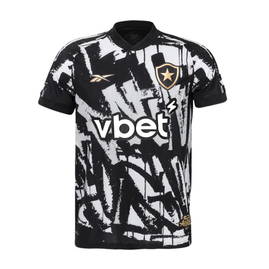 Botafogo Fourth 25/26 Torcedor Reebok Masculino - Preta e Branca
