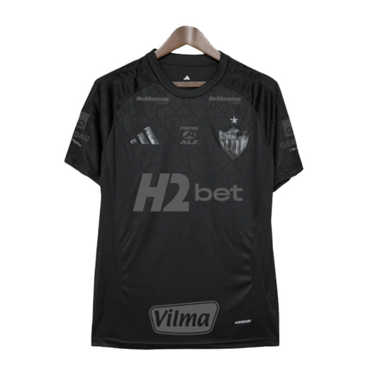 Atletico Mineiro Manto da Massa 25/26 Torcedor Com Patrocínios - Preta