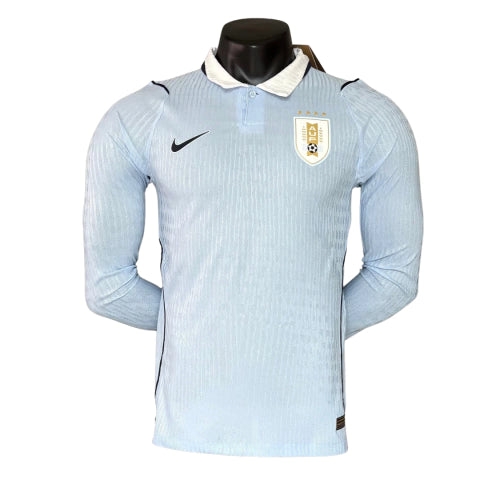 Uruguai Home Manga Longa 26/27 Masculino Jogador Nike - Azul