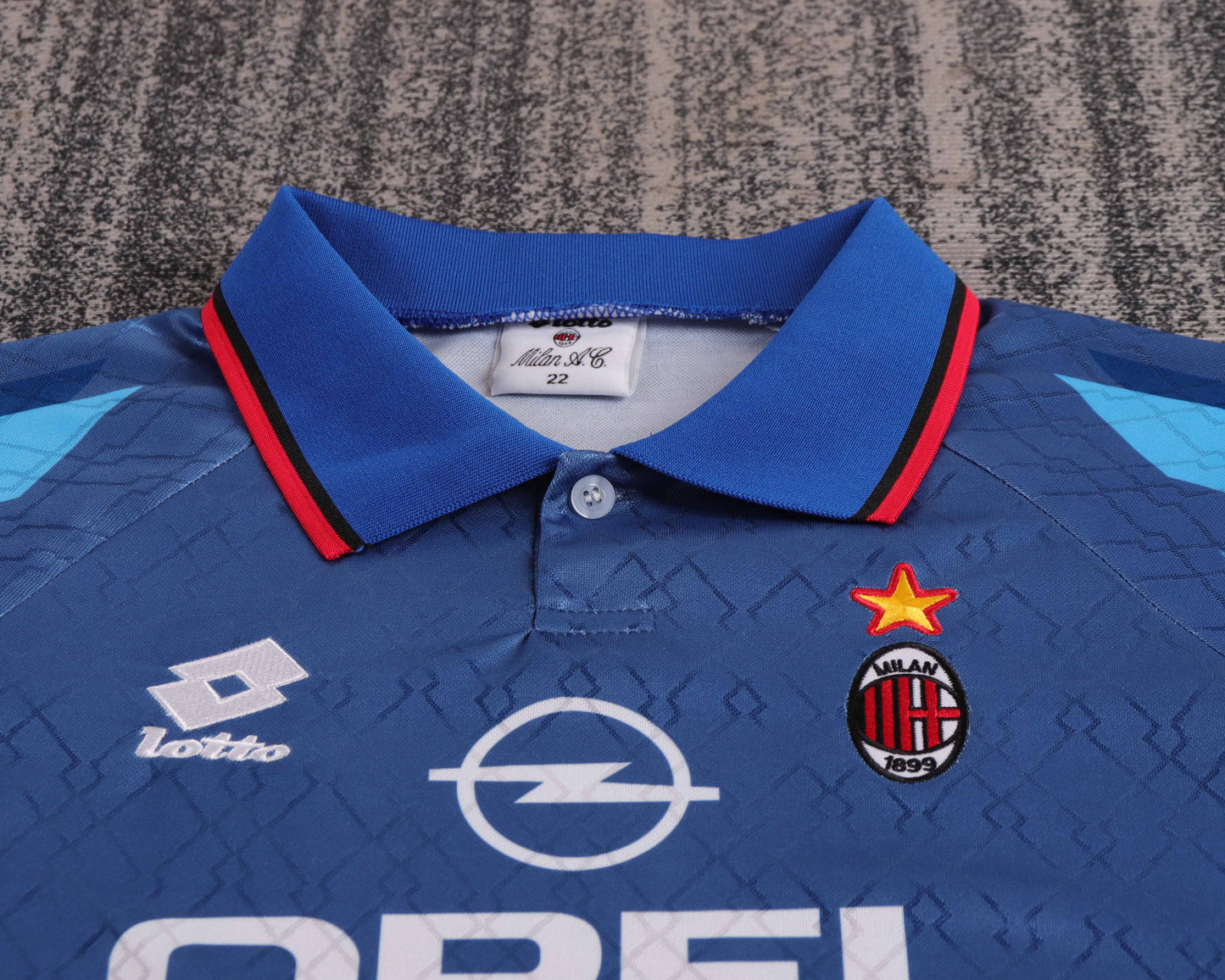 Kit Infantil Milan Third Retrô 95/96  - Azul