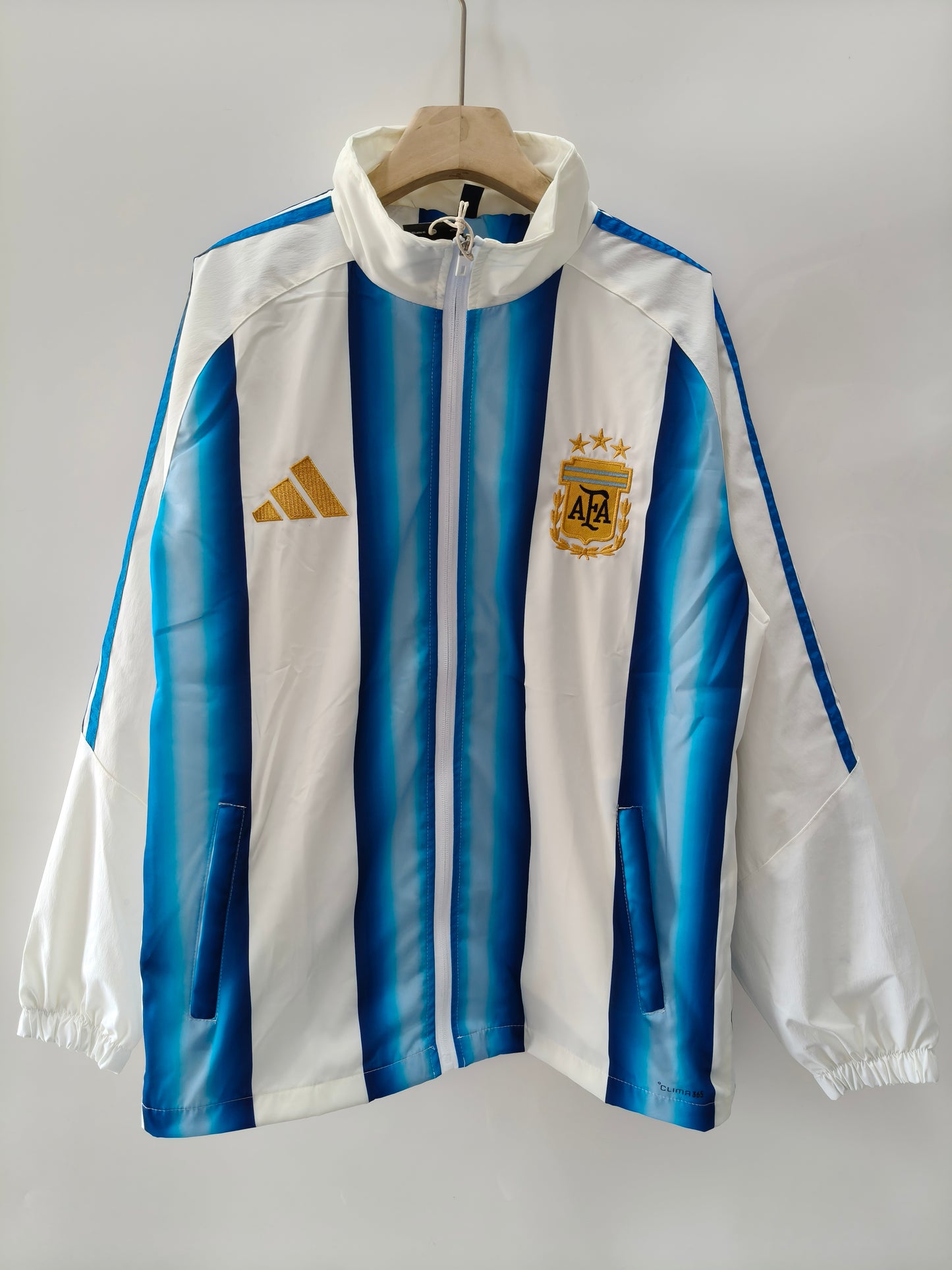 Kit Jaqueta + Calça Argentina Adidas - Branca e Azul