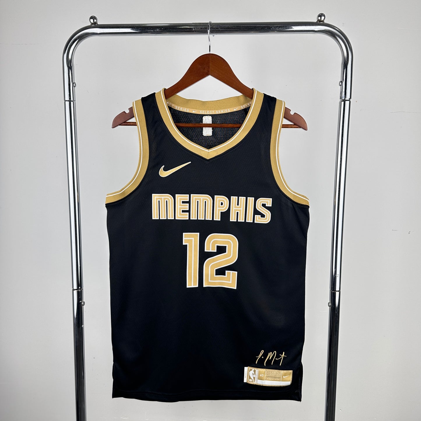 Regata Memphis Grizzlies Masculina - Preto e Dourado