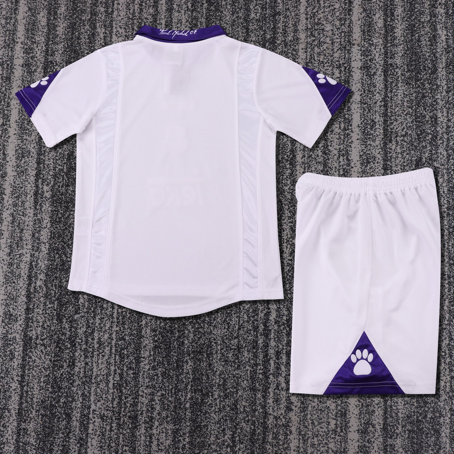 Kit Infantil Real Madrid Home Retrô 97/98 Kelme - Branco