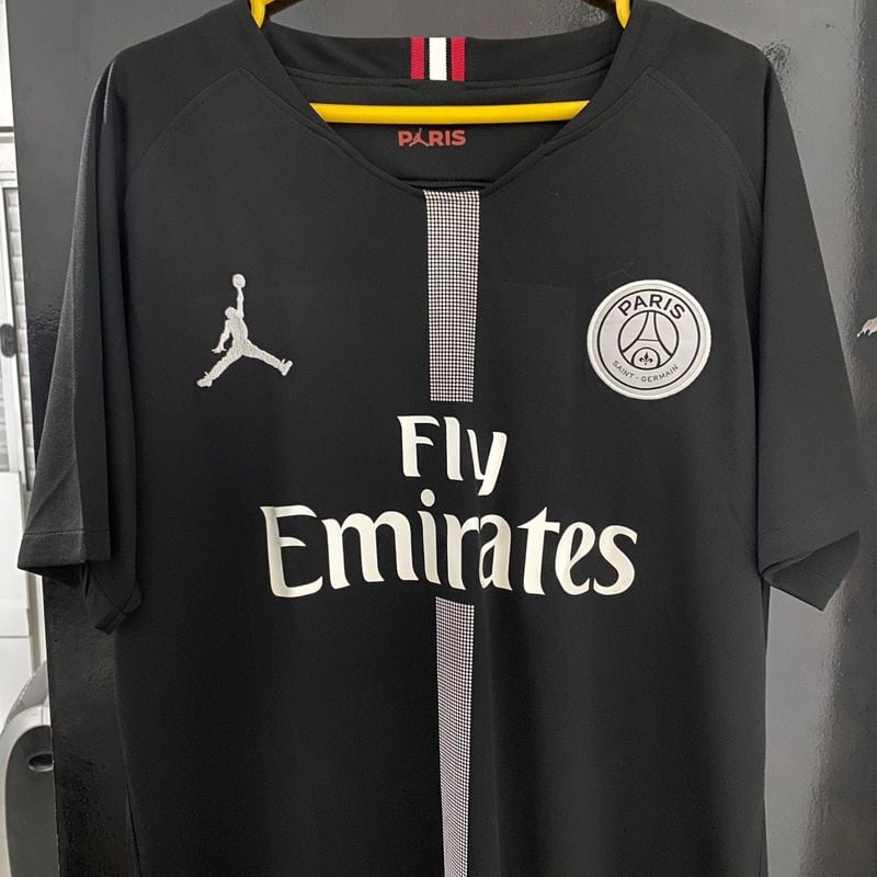 PSG Away 18/19 Retrô Jordan - Preta