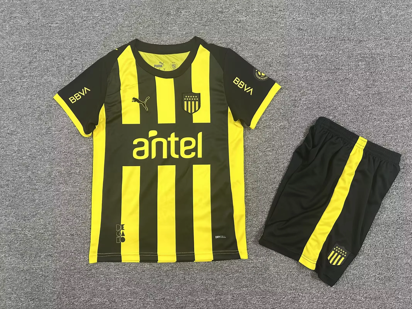 Kit Infantil Penãrol Home 25/26 - Amarelo e Preto
