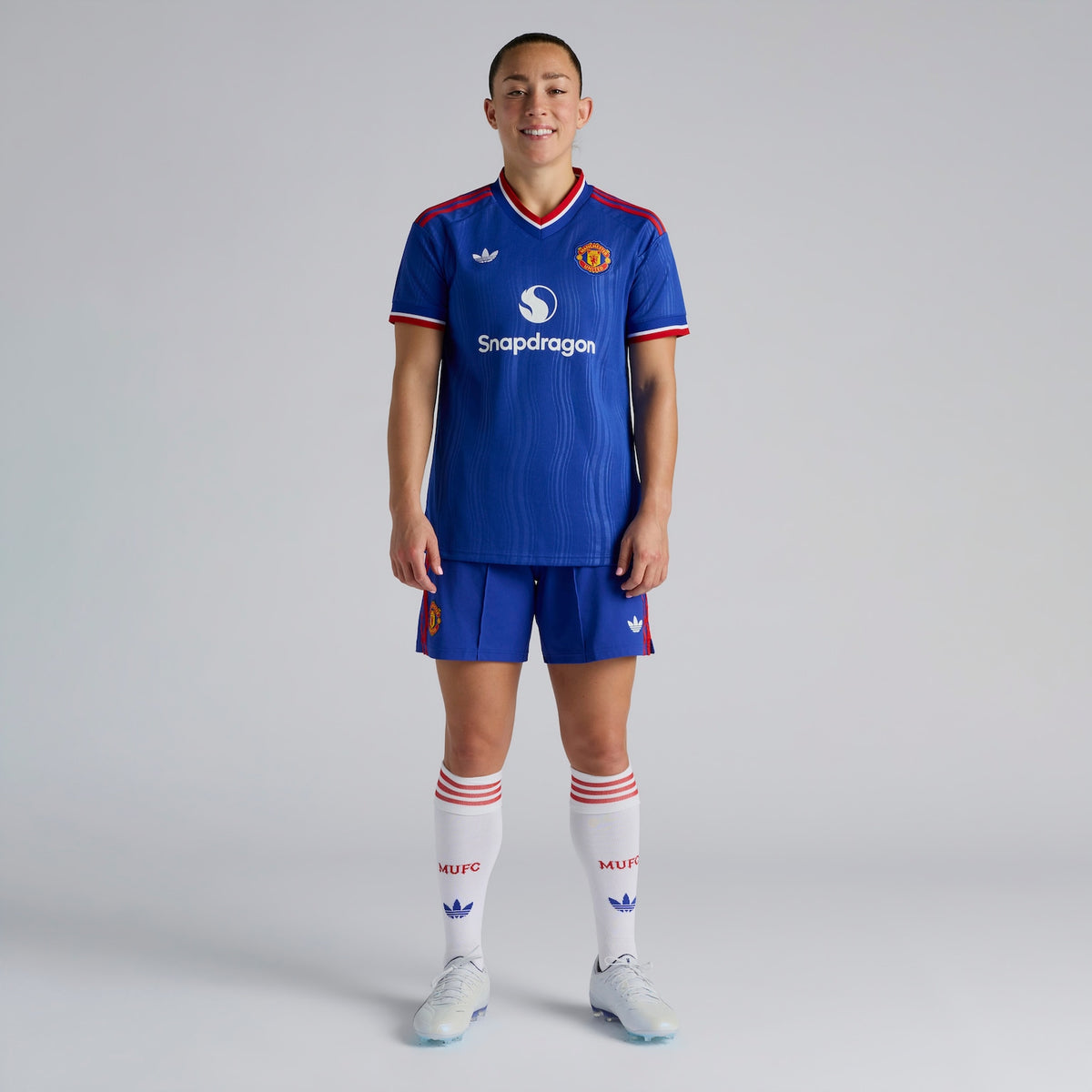 Manchester United Away 26/27 Feminina Adidas - Azul
