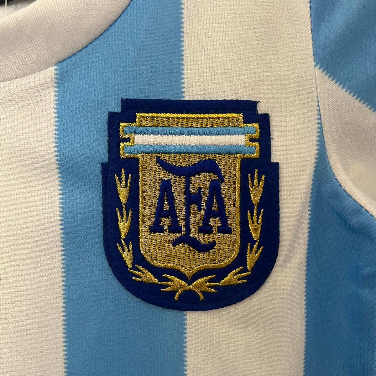 Kit Infantil Argentina Retro Home 1986  - Branco e Azul