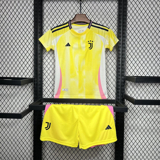 Kit Infantil Juventus Away 24/25 . - Amarela