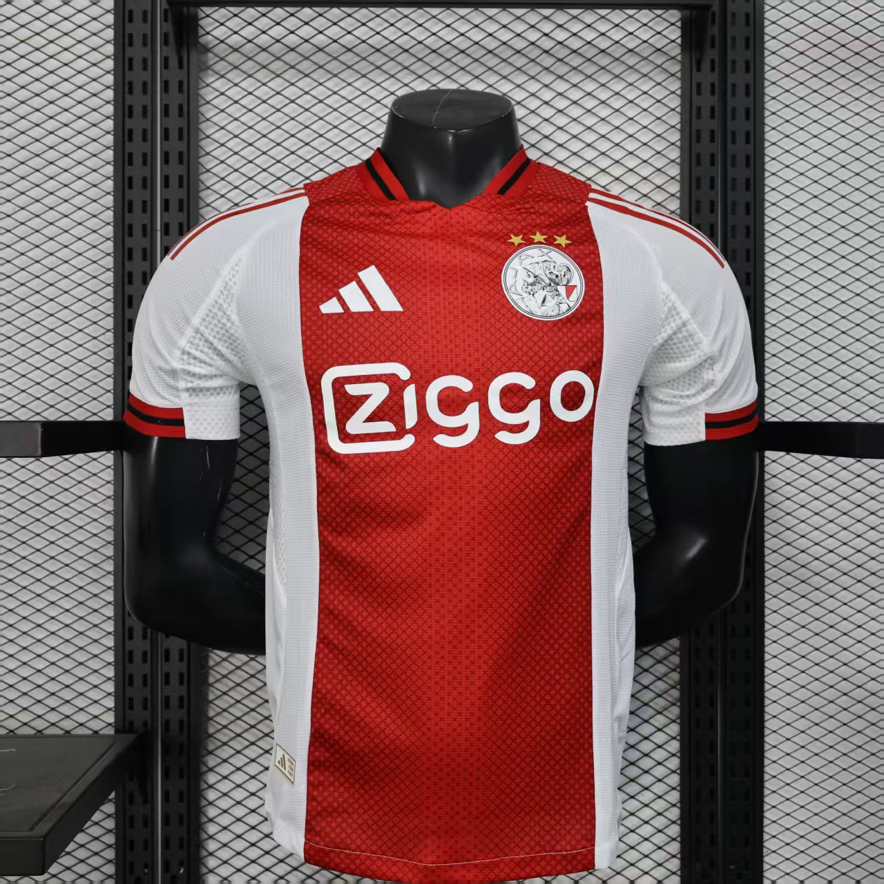 Ajax Home 25/26 Jogador Adidas - Vermelho e Branco