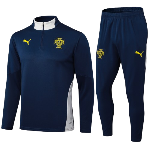 Kit Treino Infantil Agasalho + Calça Portugal  - Azul Escuro